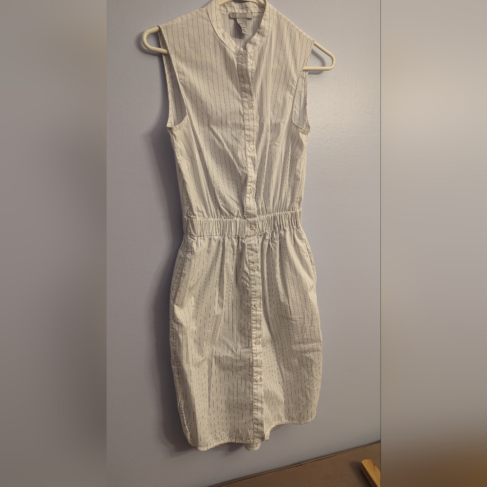 Sleeveless stretchy cotton summer dress, midi, US size 4